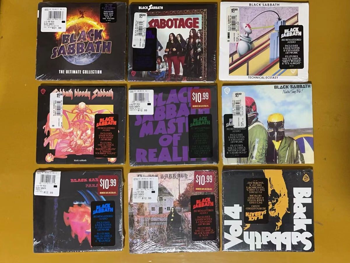 新品即決 ブラックサバス BLACK SABBATH 紙ジャケCD オジーオズボーン OZZY OSBOURNE 黒い安息日 パラノイド 血まみれの安息日拍卖