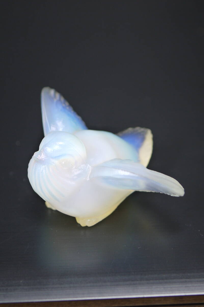 Sabino サビノ フランス オパールセント 鳥 雀 小鳥 ガラス ヴィンテージ拍卖