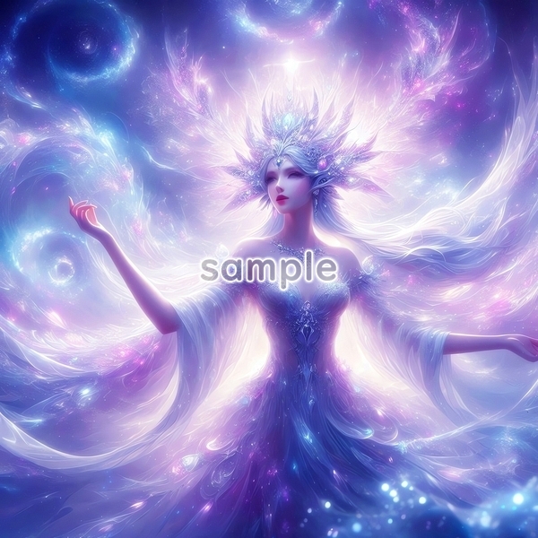 A3 350dpi 女神 天の川 オリジナル絵イラスト著作権フリー画像素材 88P Goddess milkyway Original picture image material copyright free拍卖