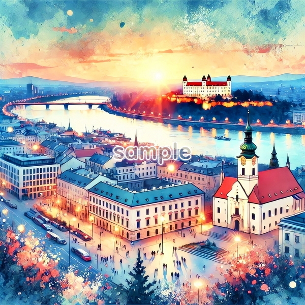 A3 350dpi スロバキア オリジナル絵イラスト著作権フリー画像素材 156P Slovakia Original picture image material copyright free拍卖