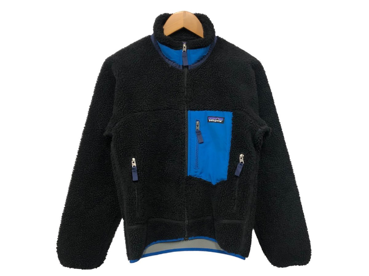 patagonia (パタゴニア) クラシック レトロXジャケット ボアフリース RETRO X 23056 2016年製 XXS ブラック ブルー/091拍卖