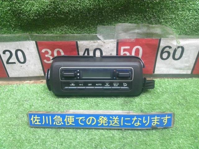 スズキ スペーシア ハイブリッドG MK53S 純正 エアコンスイッチ カバー付 AUTO 39510-63R10 動作OK 傷・汚れ有り 現状販売 中古拍卖