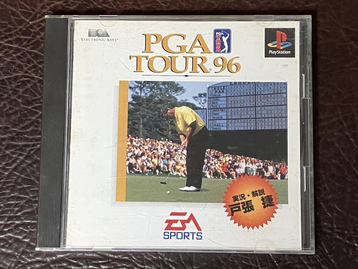 ★ 送料無料 PS1 ゴルフ ★ PGA TOUR 96 動作確認済 説明書付き ★拍卖