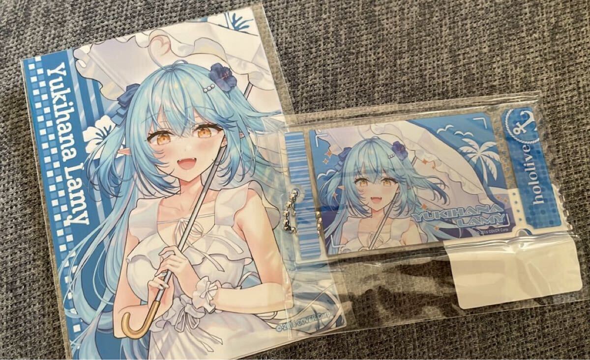 ホロライブ 雪花ラミィ DMMスクラッチ チケット風アクリルキーホルダー ブロマイドセット 2点セット拍卖
