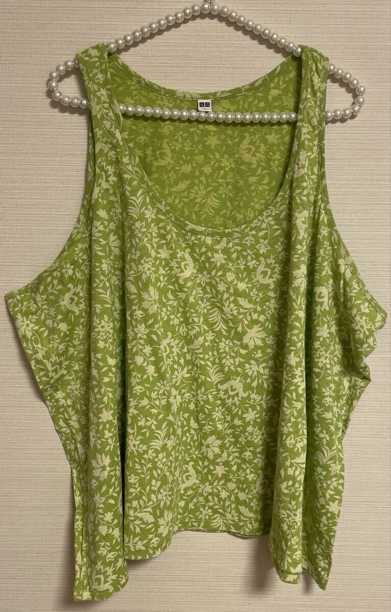 UNIQLO ユニクロ タンクトップ L 黄緑色 美品拍卖