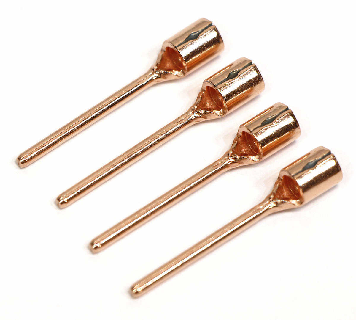 ネコポス無料!非メッキ 棒形端子 OFC 高純度無酸素銅 TC型端子 棒端子 4個set TC5.5-21拍卖