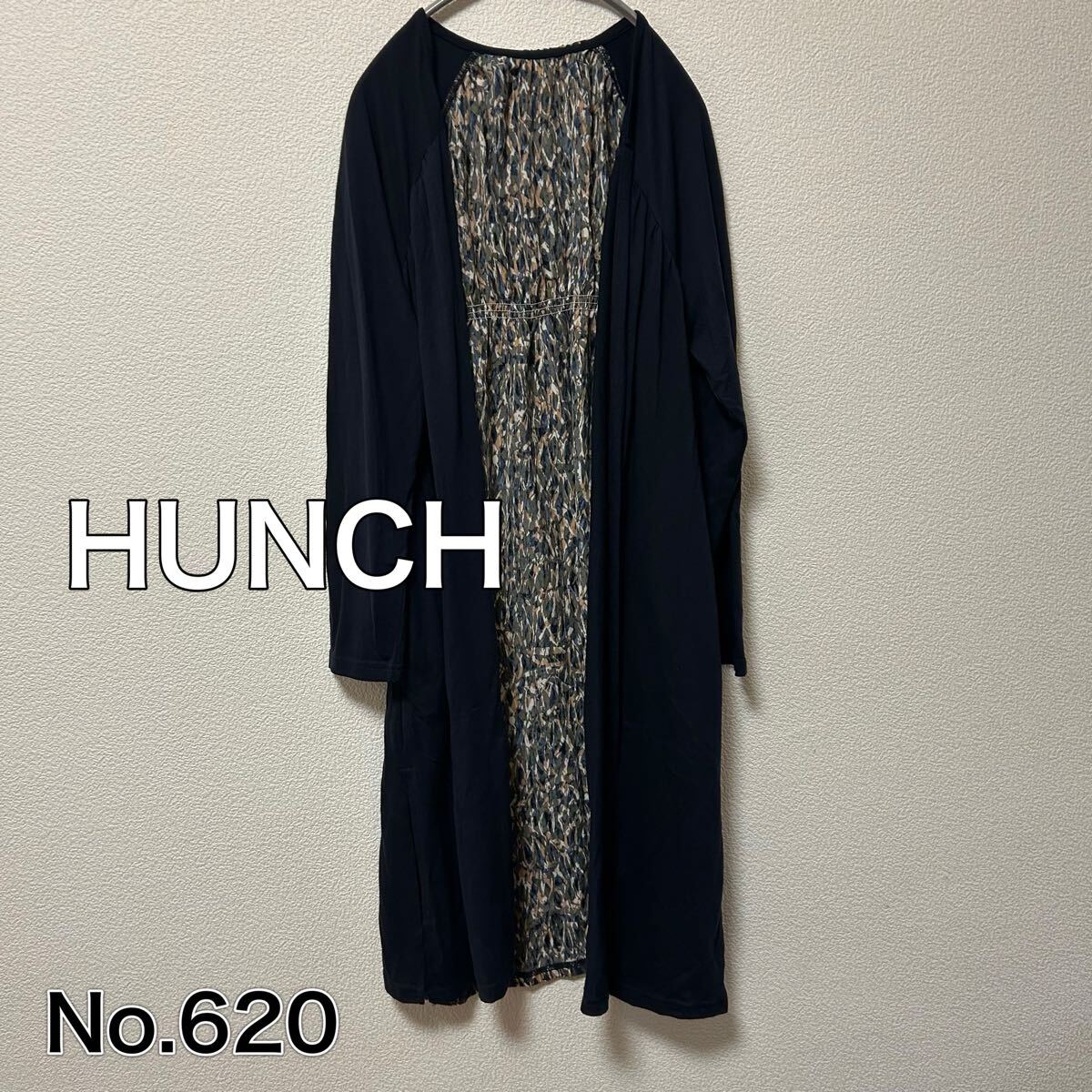 送料無料 匿名配送 HUNCH ロングカーディガン拍卖