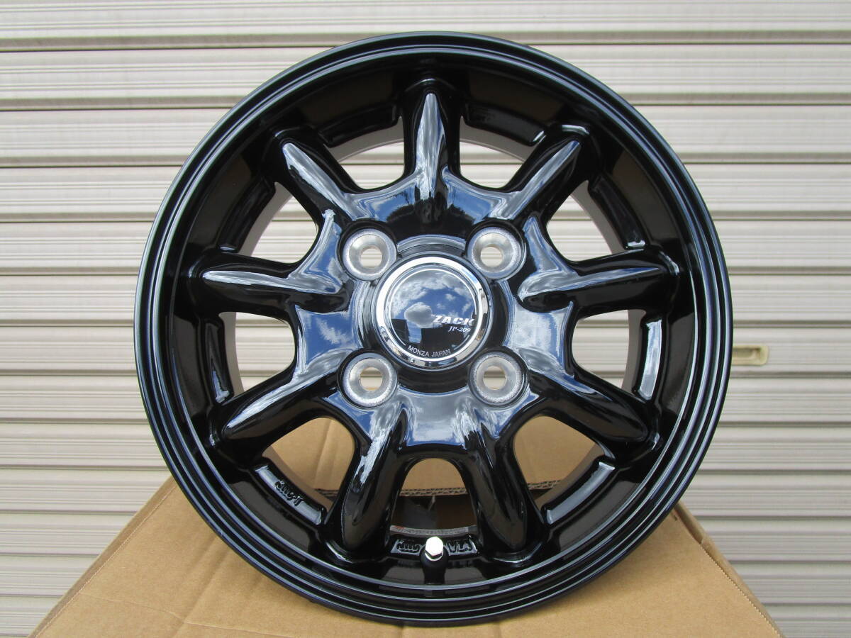 全国送料込☆ザックJP-209☆12×4J+42☆100/4H☆4本セット☆軽バン軽トラハイゼットエブリィキャリィサンバーNバンアトレーアクティバモス拍卖