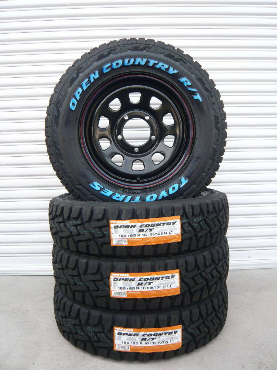 新品4本セット☆TOYOオープンカントリーR/T☆185/85R16☆デイトナ☆ホワイトレター☆ジムニーJA11・JA12・JB23・JB64などに拍卖