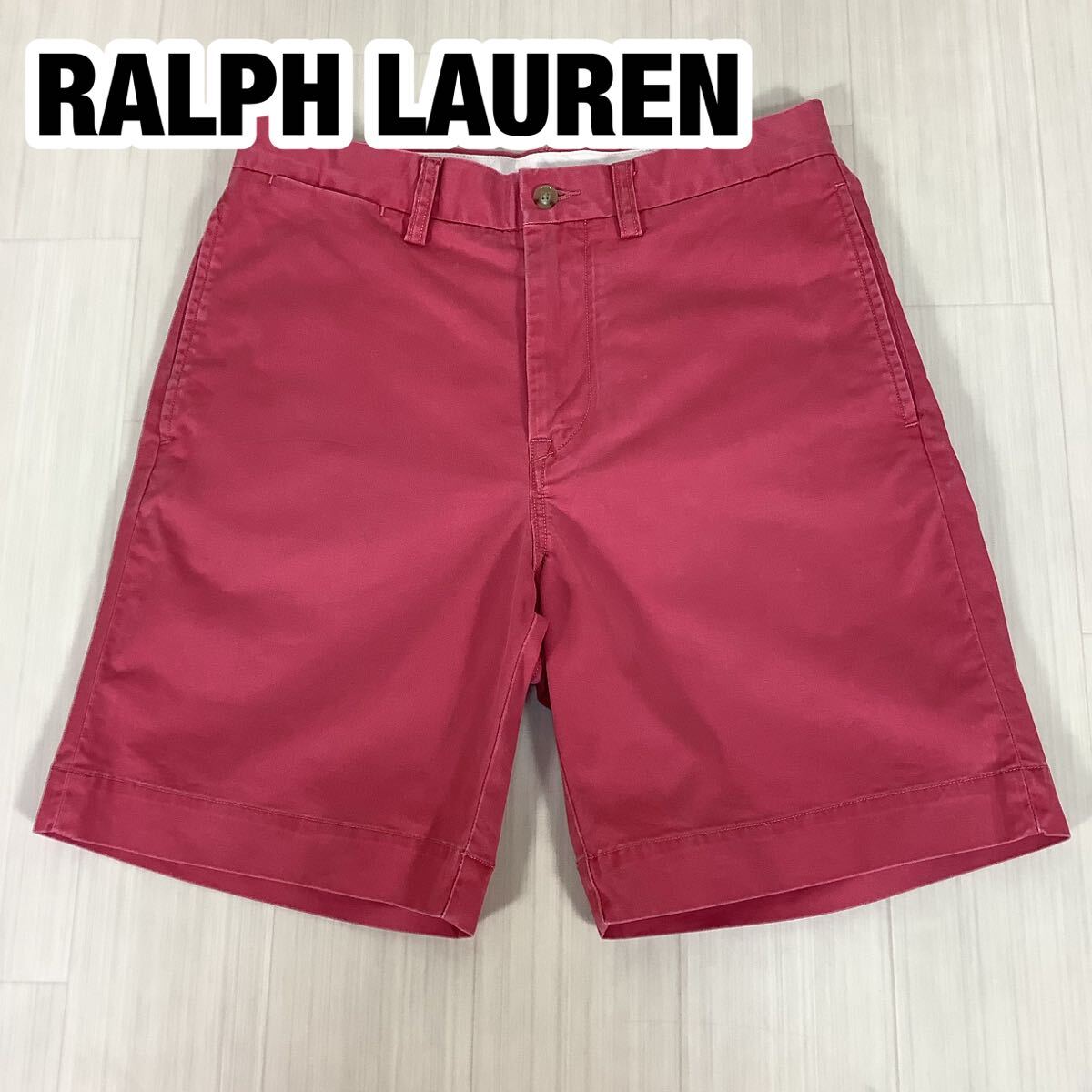 POLO RALPH LAUREN ポロラルフローレン ショート チノパンツ ポロチノ ハーフパンツ ショーツ サイズ28 ピンク拍卖