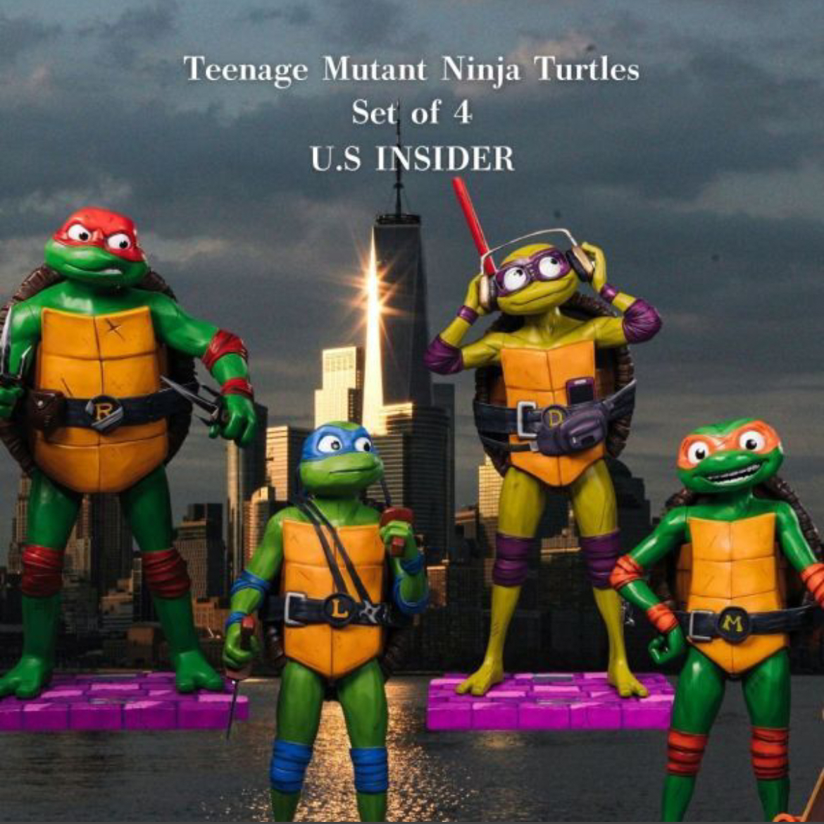 なんと4体セット!! ティーンエイジ ミュータント ニンジャ タートルズ: ミュータント・パニック!(マックルマネキン)拍卖