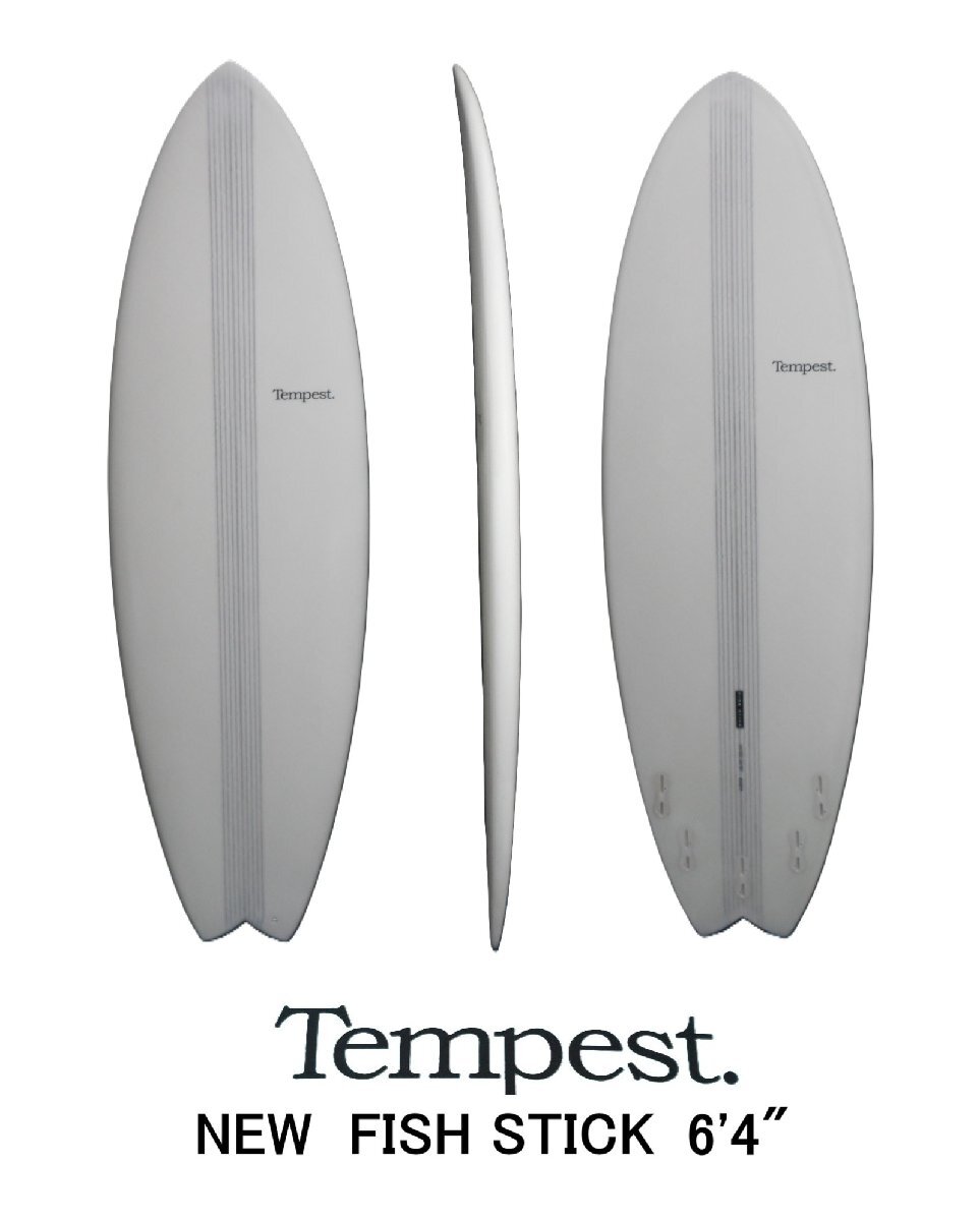 送料無料(一部除く)★Tempest モデル名 NEW FISH STICK WHITE 6'4 新品拍卖