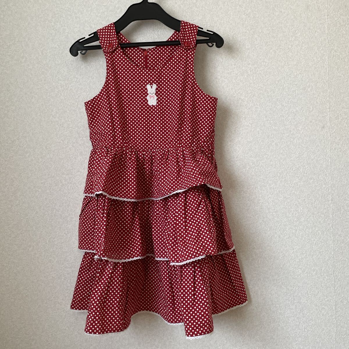 LITTLECAN ドット柄 ワンピース 130拍卖