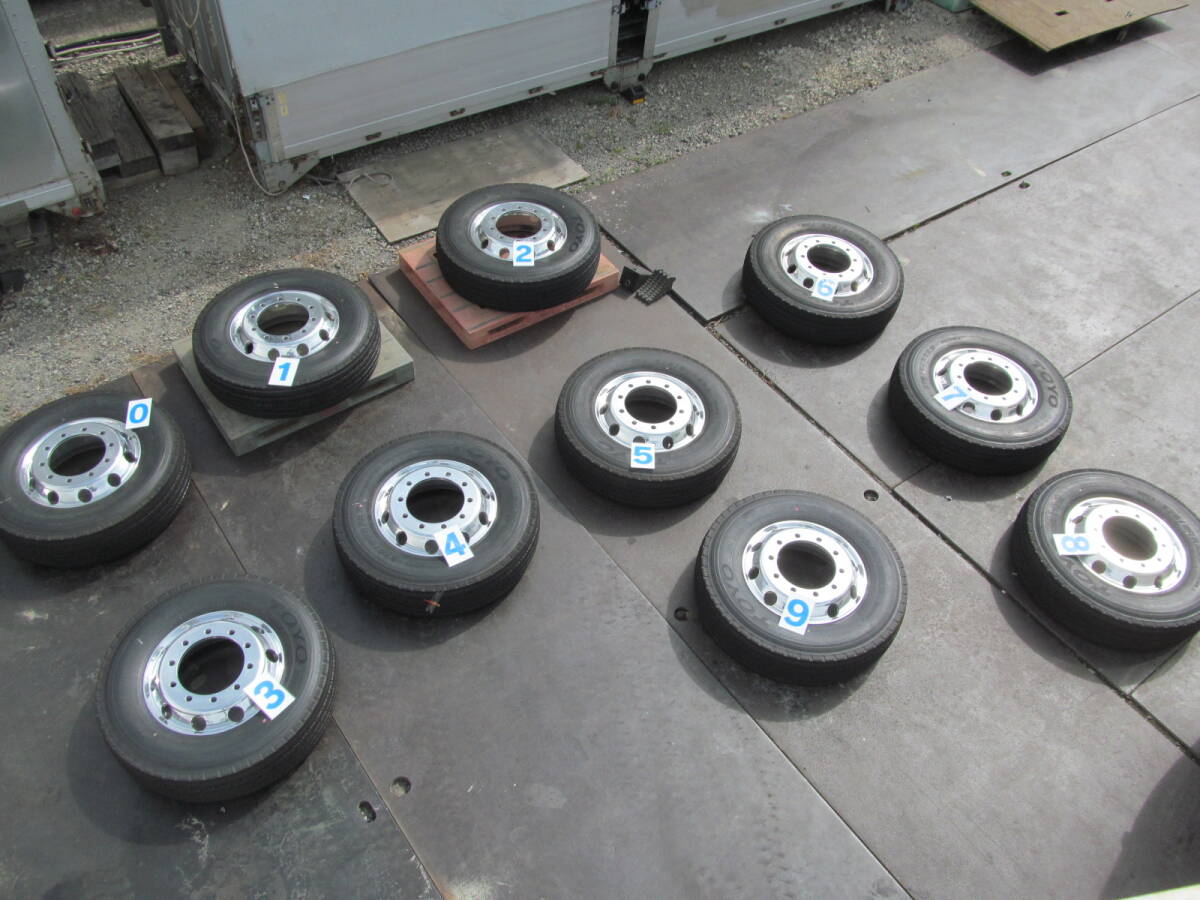 TOYOタイヤM102★275/80R-22.5★アルコアアルミ10本セット☆新個品 恋25-0828拍卖