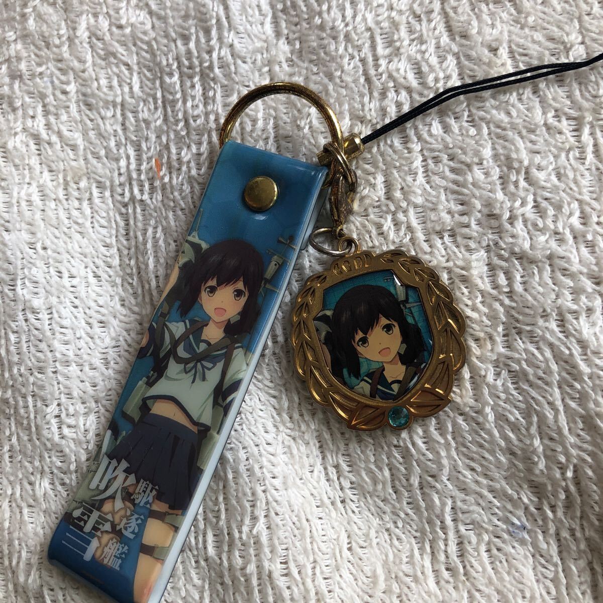 艦隊これくしょん 吹雪 メタルキーホルダー付き ストラップ 艦これ 駆逐艦拍卖