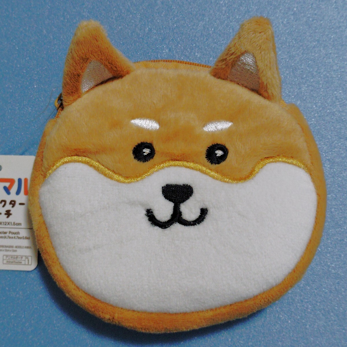 新品 タグ付 しば犬 ポーチ 小物入れ いぬ 12cm × 12cm × 1.5cm 上部ファスナーあり ドッグ アニマル しばいぬ拍卖