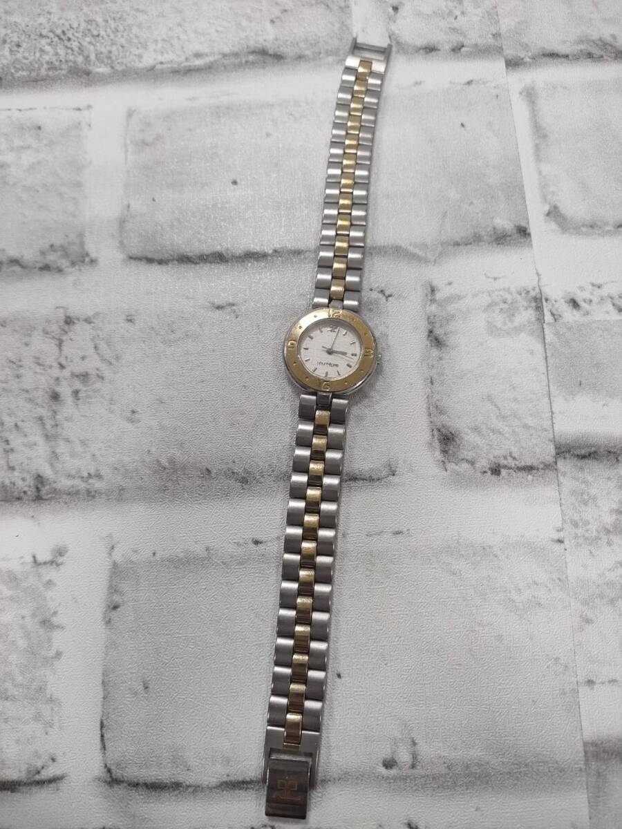 courreges クレージュ 4N01-0280 腕時計 レディース ウォッチ クォーツ quartz 金 ゴールド 電池切れ 現状品 【25501拍卖