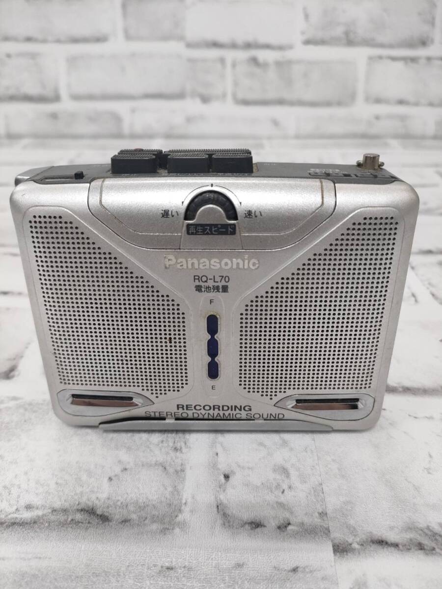 Panasonic ステレオ カセット レコーダー RQ-L70 通電のみ確認 現状品【24989拍卖