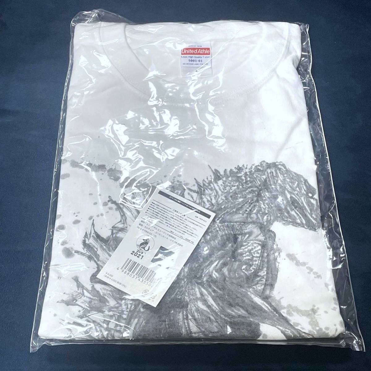 即決 新品 未開封 ゴジラ(1954) 墨絵 Tシャツ Lサイズ 西元祐貴 水墨画 By Yu-ki Nishimoto GODZILLA拍卖