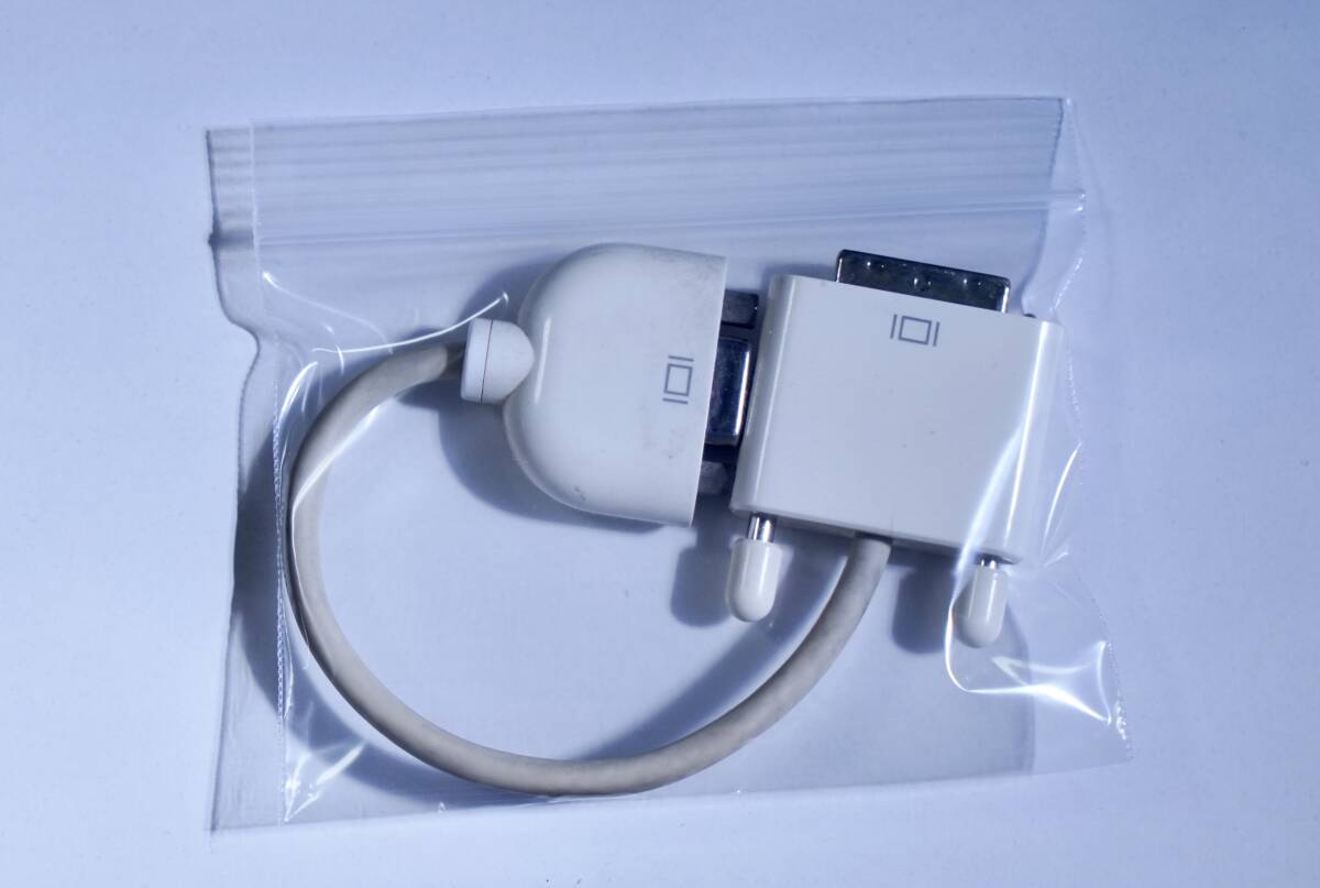 Apple純正 DVI-I<オス>-VGA<メス>変換アダプタ 約22センチ拍卖