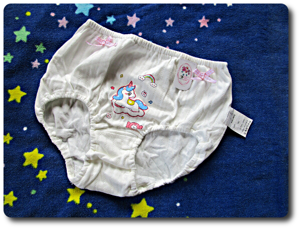 ё170♪もふもふ かぼちゃ型♡可愛い~幼児柄の女の子用 ブルマ型ショーツ*白*ユニコーン#JS6#JC#JK#OL#新品 保管品*通学*ロリパン*L拍卖