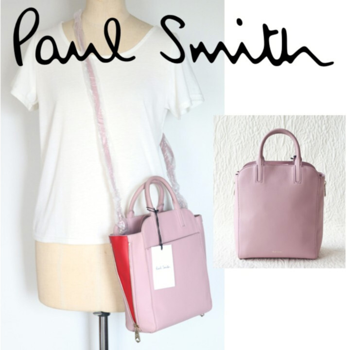 53,900円新品タグ付き【ポールスミス】レディース 2WAY 本革 ショルダーバッグ v7476拍卖