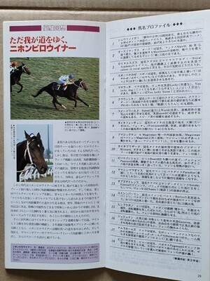 競馬 JRA レープロ970608東京 安田記念 タイキブリザード/タイキシャトル/Yニホンピロウイナー Hノースフライト・ヤマニンゼファー山野浩一拍卖