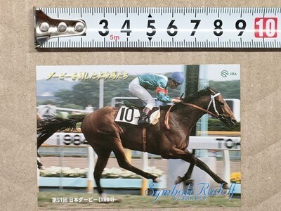 競馬 JRA 非売品 ダービー馬カード シンボリルドルフ 岡部幸雄 1984年拍卖