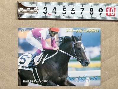 競馬 JRA 非売品 ダービー馬カード スペシャルウィーク 武豊 1998年拍卖