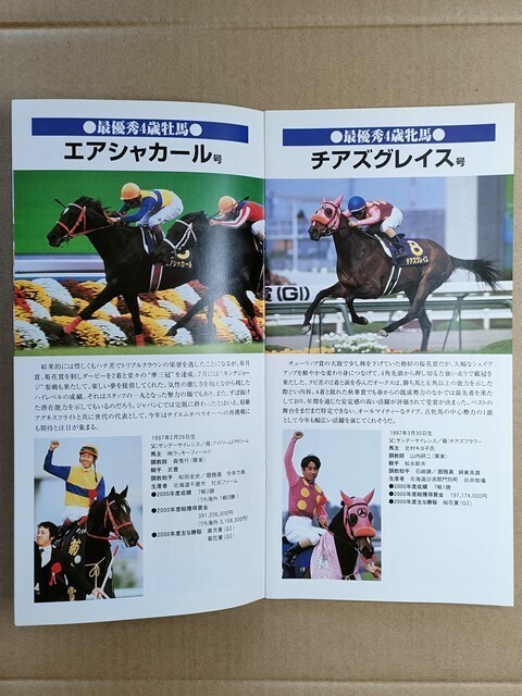 競馬 JRA 冊子 競馬博物館 2000年度JRA賞展 [年度代表馬満票テイエムオペラオー エアシャカール ファレノプシス 藤沢和雄 武豊 熊沢重文拍卖
