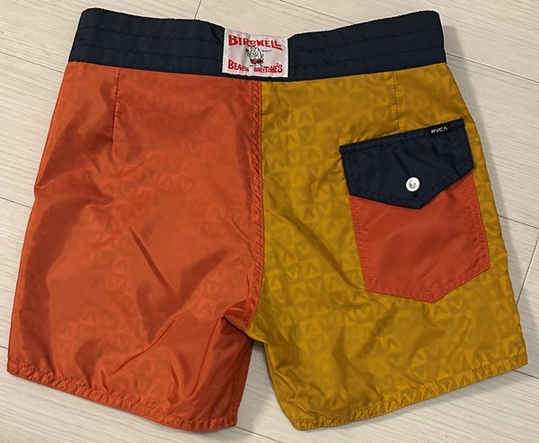 古着/ボード・ショーツ/サーフ・ショーツ/トランクス/RVCA x BIRDWELL/ルーカ x バードウェル/Made in USA/米製/サイズ 30/レア/レトロ拍卖