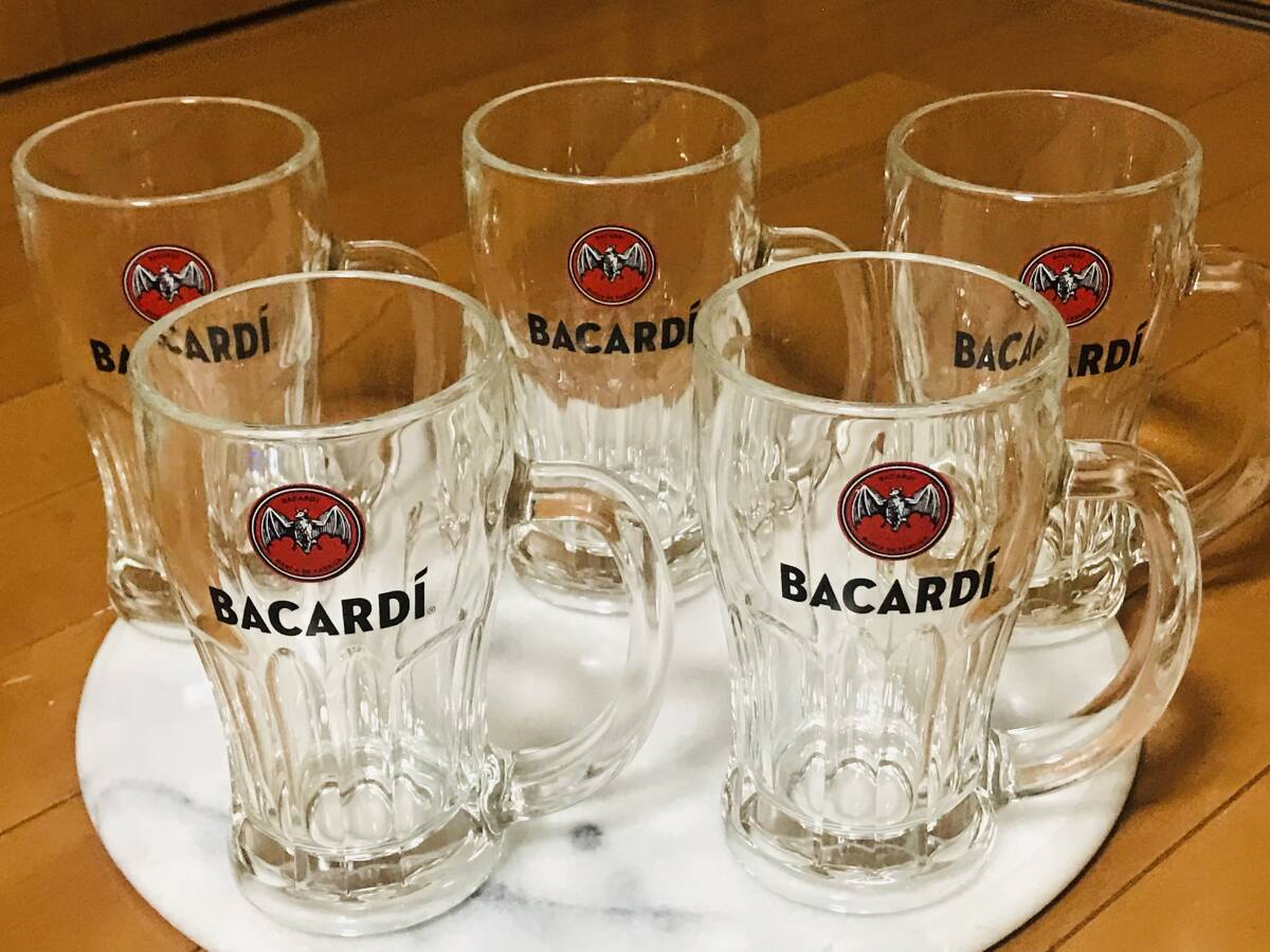 ★新品未使用★バカルディ ジョッキ グラス 5個セット★拍卖