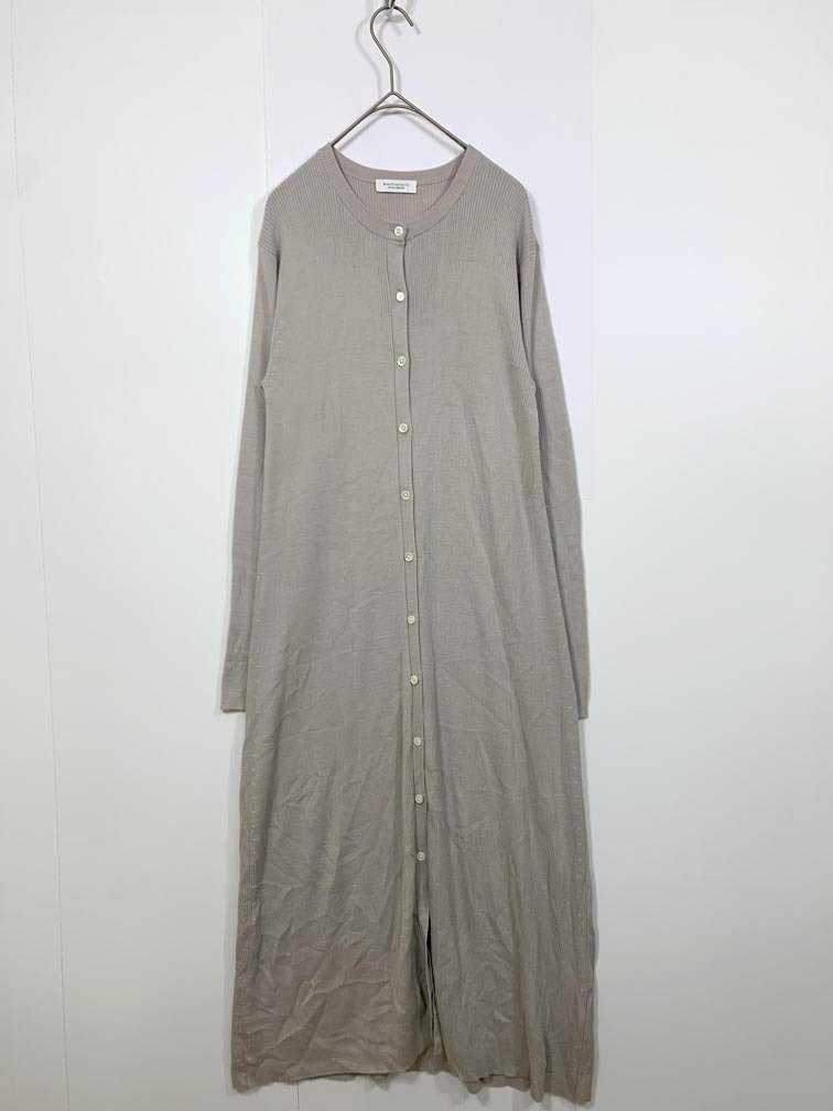 ゆうパケットOK BEAUTY & YOUTH ビューティ&ユース ユナイテッドアローズ ウールアクリルリブクルーネックフロントボタン ワンピース ■■拍卖