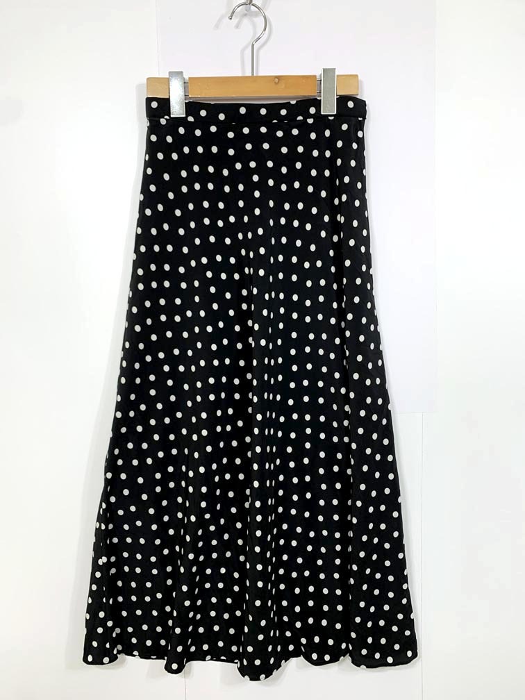 ゆうパケットOK BEAUTY & YOUTH ビューティ&ユース ユナイテッドアローズ 定価14300円 ドットマーメイドマキシ スカート sizeS/黒 ■■拍卖