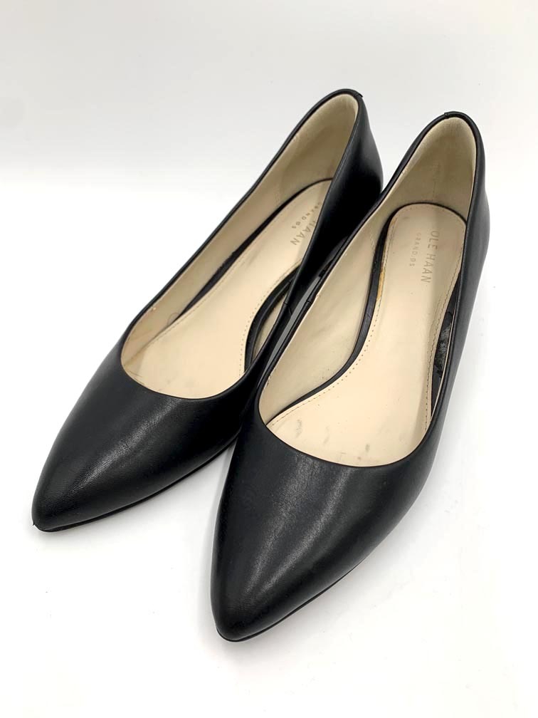 COLE HAAN コールハーン W11203 クインシー パンプス size6ハーフB/黒 ■■拍卖