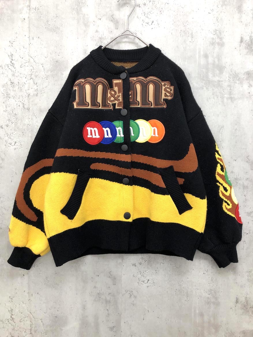 m&m’s エム&エムズ ジェフハミルトン 刺繍 ニット ブルゾン ジャケット マルチカラー ◆■◎ ☆ fhc1 レディース拍卖