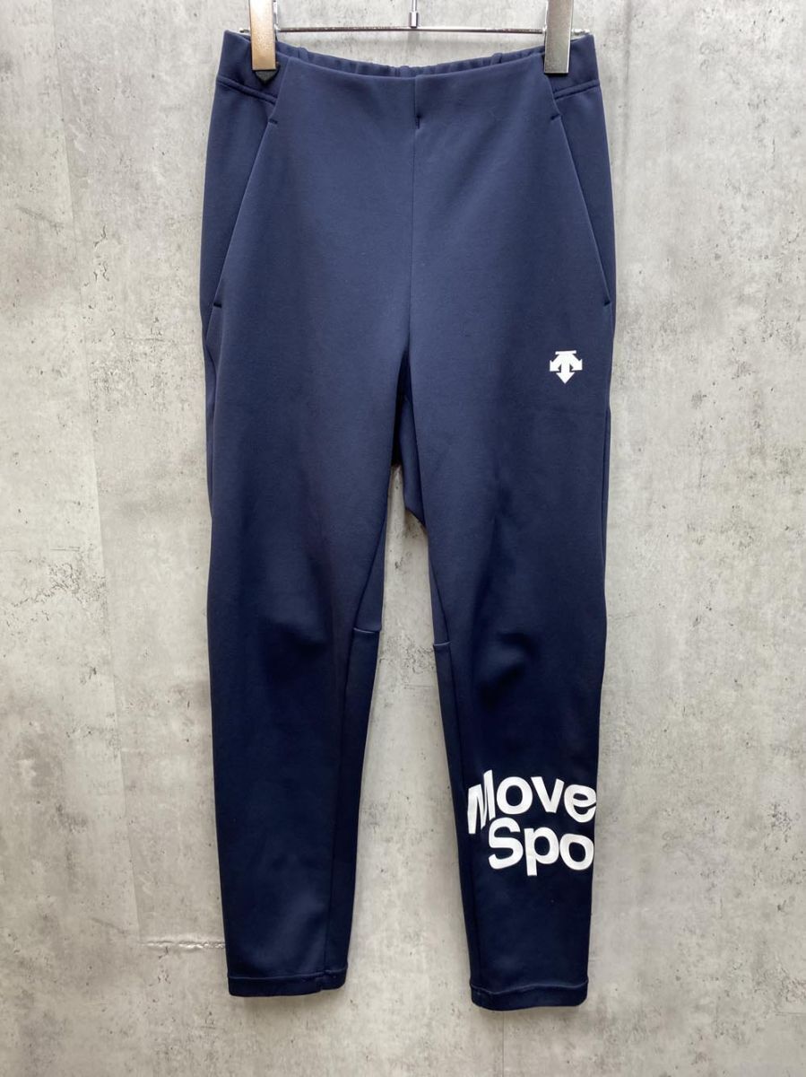 ゆうパケットOK DESCENTE デサント DMMSJG11 Move Sport S.F.TECH ジャージ ロング パンツ トレーニング 防風 sizeS/紺 ◇■拍卖
