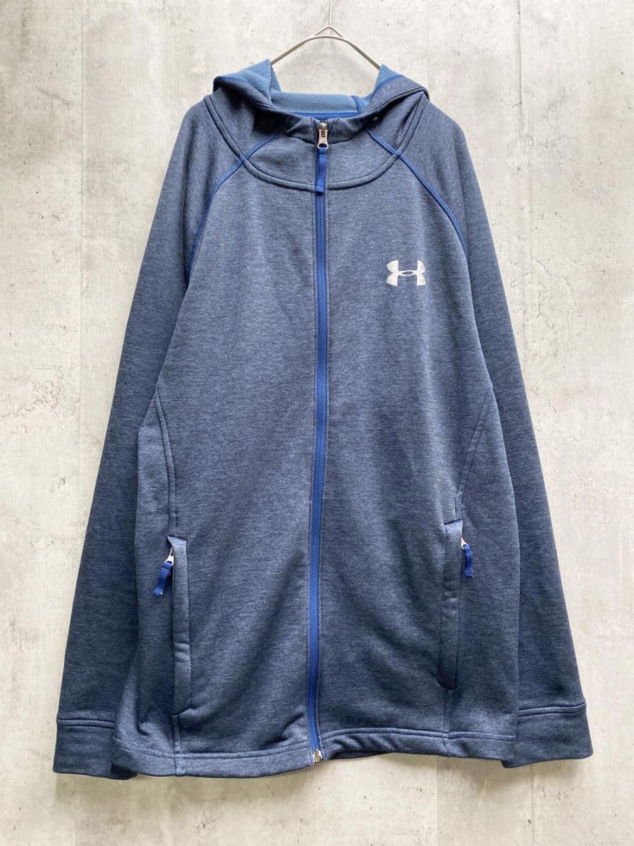 UNDER ARMOUR アンダーアーマー パーカー プルオーバー sizeLG/青 ◇■拍卖