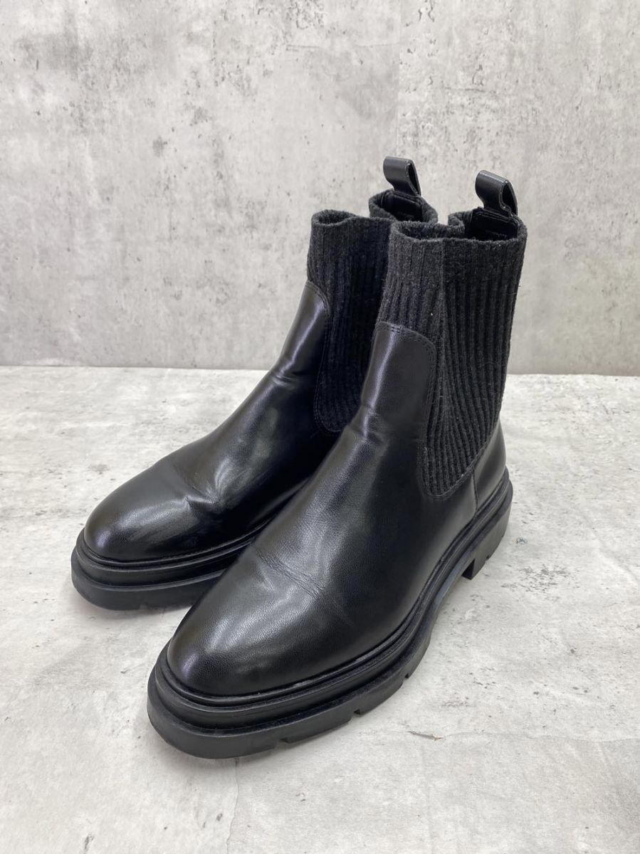 ZARA ザラ トラックソール ソックス ブーツ size24.5cm/黒 ◆■拍卖