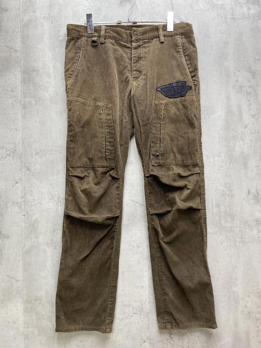 le VENT リベント ボタンフライ コーデュロイ スキニー パンツ sizeM/茶 ◇■拍卖