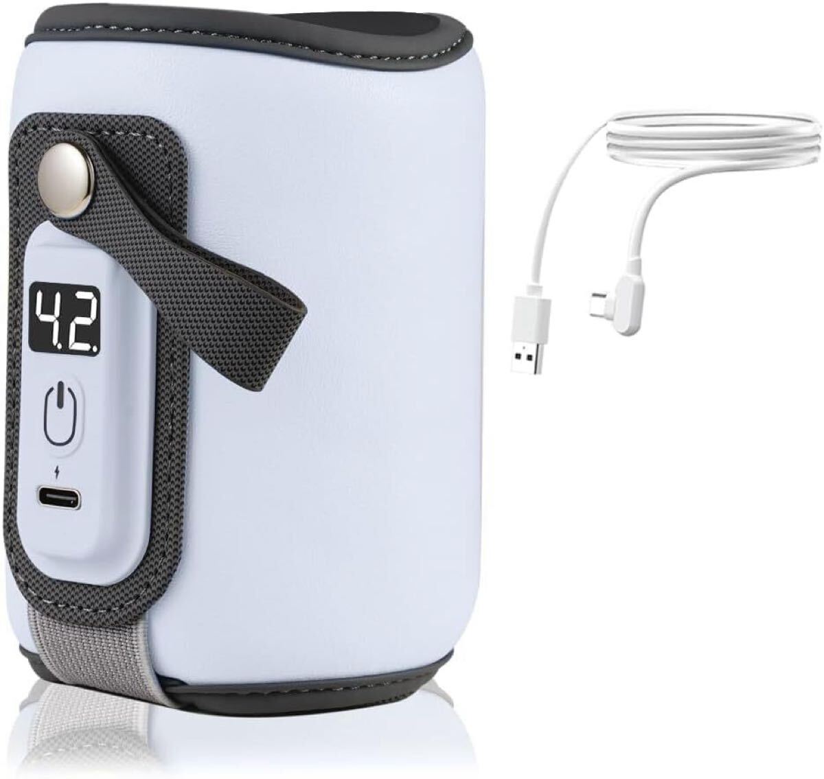 7JI 哺乳瓶ウォーマー ボトルウォーマー ミルクウォーマー 赤ちゃん 乳幼児 ミルク保温 5段階温度調節 38°C~52°C温度拍卖