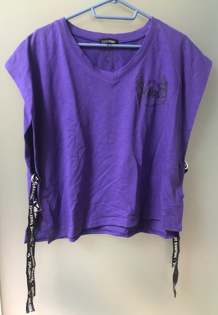 新品 サイドベルト付き ベスト LLサイズ 紫 ラファリードール サノカナメ 桜井ひかる 地雷系 量産型 サブカル 小悪魔系 学園 ロック パンク拍卖