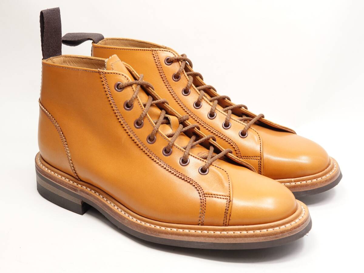 421 / 0829 試着程度 トリッカーズ モンキーブーツ ライトブラウン カーフ 6.5-5 #6077拍卖