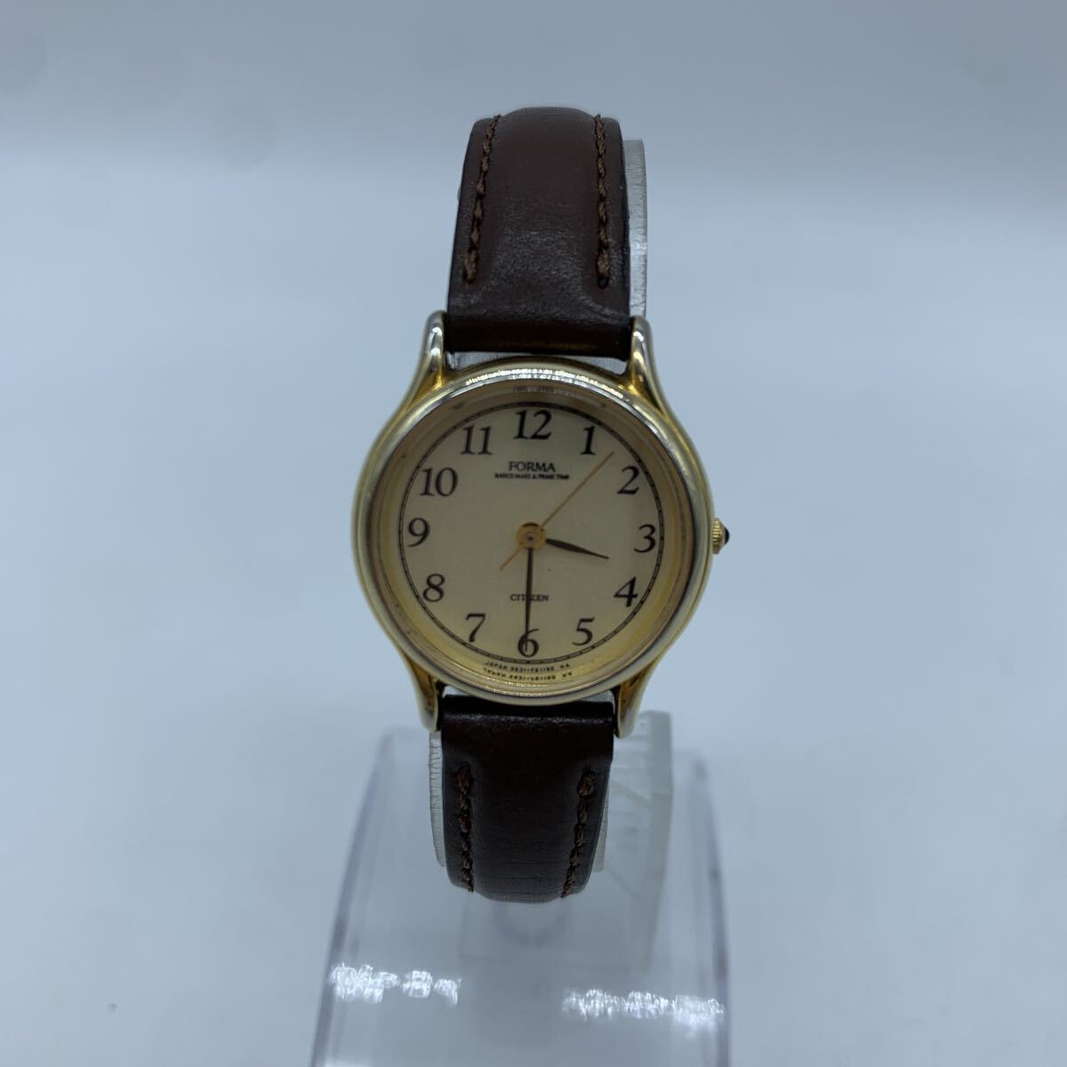 CITIZEN シチズン FORMA ゴールド 腕時計 レディース 90's 企業記念品刻印 ゴールド 5631-F61966拍卖