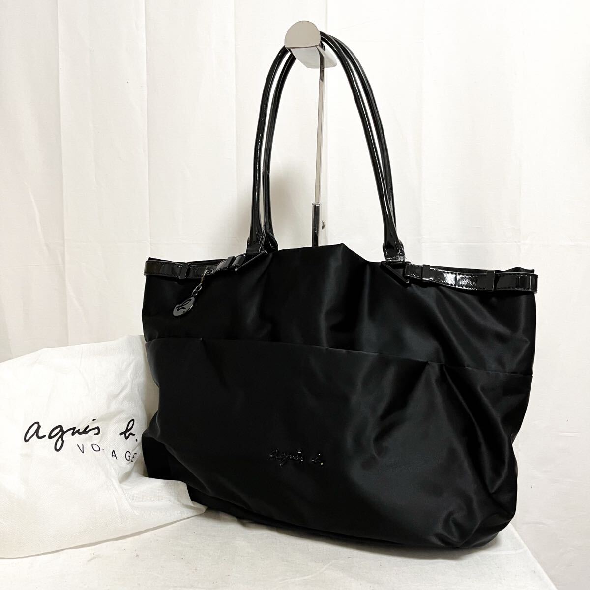 和816★ agnes b. アニエスベー トートバッグ 肩掛けバッグ ビジネスバッグ ブラック レディース拍卖