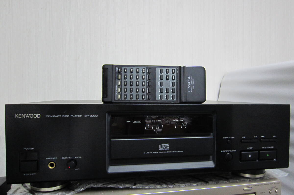☆ KENWOOD ケンウッド CDプレーヤー DP-8020 / 純正リモコン RC-P8020 ☆拍卖