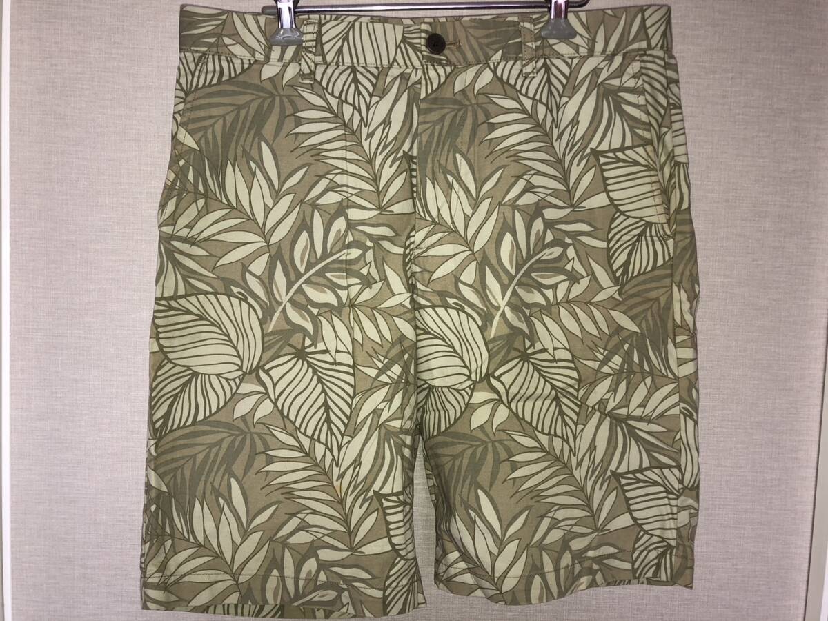 IOLANI HAWAIIAN リーフ柄 ハーフパンツ サイズM ユニクロ ハワイ アロハ 短パン GU H&M ZARA 古着 即決拍卖