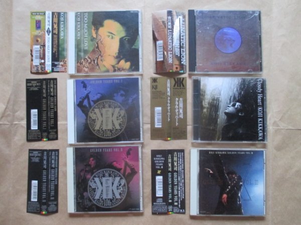 6点セット◆【吉川 晃司】◆TOO MUCH LOVE&GOLDEN YEARS VOL.Ⅰ.Ⅱ.Ⅲ他◆ベスト盤&ライヴ盤◆帯付CD◆拍卖