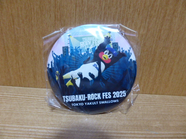 東京ヤクルトスワローズ 2025 モッシュ&ダイブ つば九郎 ロックフェス 神宮球場 激レア 貴重 ガチャ 缶バッジ拍卖