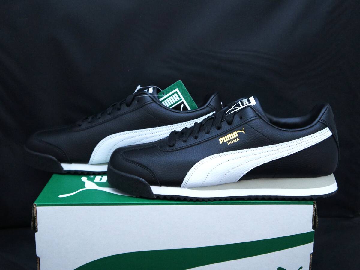 SALE!【新品】US9 27cm PUMA プーマ ROMA 24 STANDARD ローマ 24 スタンダード ブラック/ホワイト/グレー 国内正規品拍卖